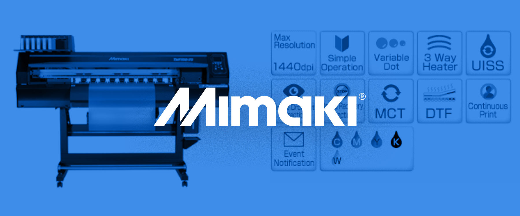 Mimaki announces launch first DTF printer, "TxF150-75" + heat transfer pigment ink DTF, "PHT50” textile / apparel printing