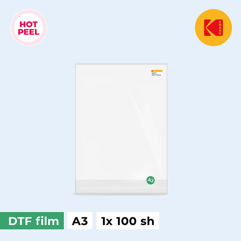 Kodak Cat. 7508203 DTF / FTF Film A3 (29.7 x 42cm) – 100 sheets KODACOLOR (Hot peel)